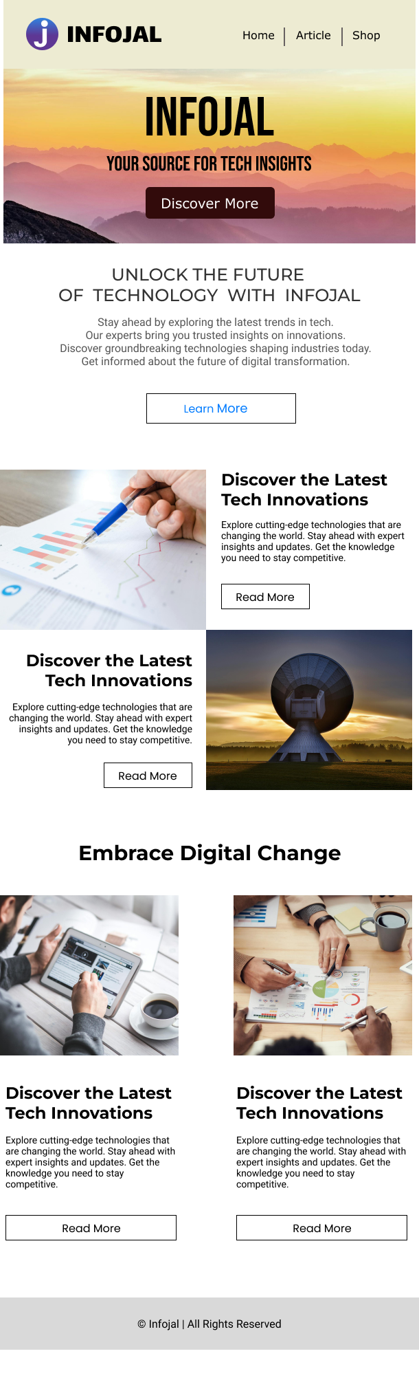 HTML Email Design Using Tables - infojal